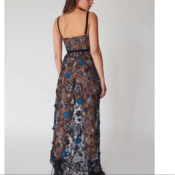 For Love And Lemons Beatrice Strappy Maxi Dress - Picture 2 of 8